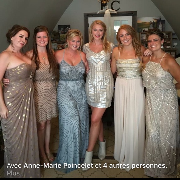 Adrianna Papell EUC flattering strapless gown - Picture 4 of 8